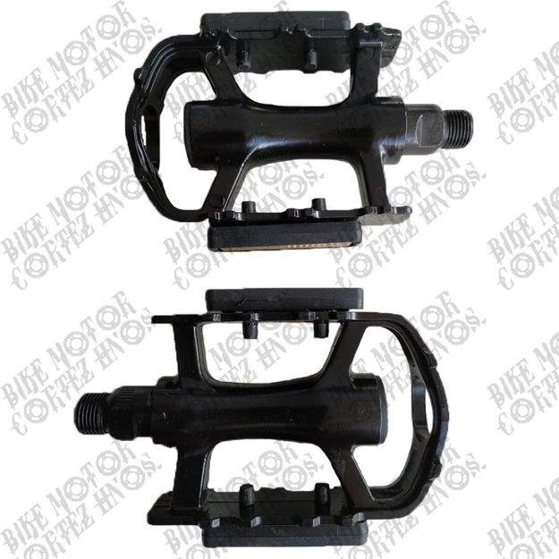 Imagen de Pedal Aluminio  9/16  Std aluminio Negro