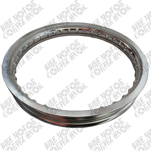 Imagen de Aro Aluminio Natural  185x18 Yamaha Dtk Suzuki Ts125 Ts185 Original