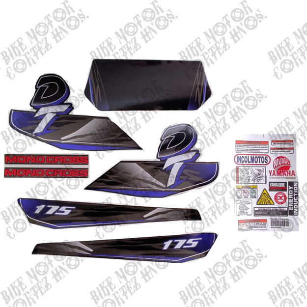Imagen de Calcomania Completa + Advertencias Yamaha Dtk125 Dtk175 Modelo Caricatura Col