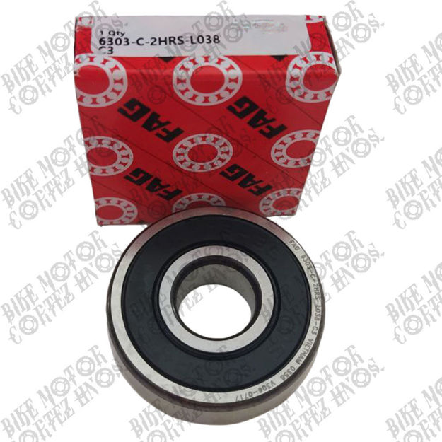Imagen de Rodamiento 6303 C3 FAG Eje Embrague Yamaha Dtk TNT
