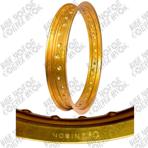 Imagen de Aro Aluminio Dorado 215x18 Yamaha Dtk Suzuki Ts125 Ts185