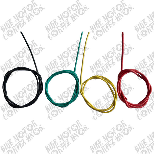 Imagen de Cable Para Instalacion Electrica Reforzado 0,75mm Negro Amarillo Verde