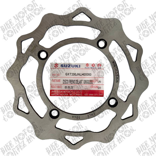 Imagen de Disco Freno Delantero Qingqi200  GXT200JNLH00050 Adaptable Suzuki Ts125  Suzuki