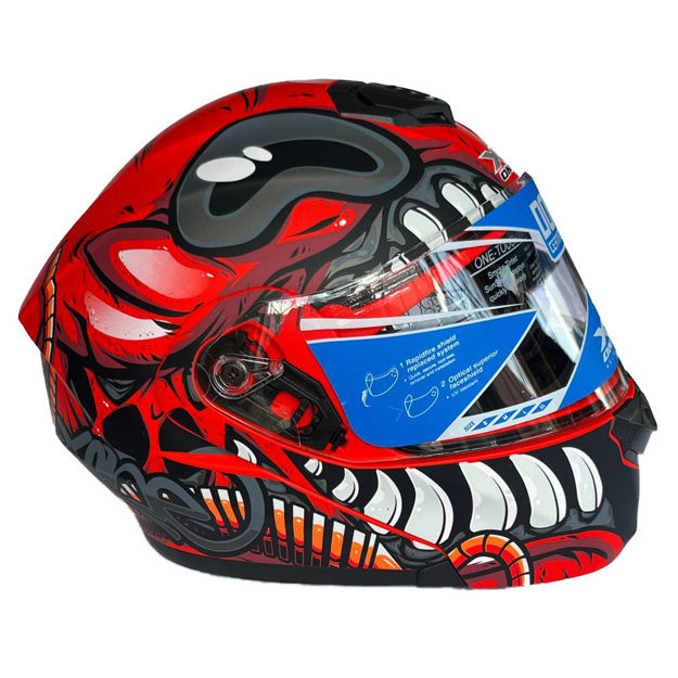 Imagen de Casco Doble Uso X-300 Gt Xone Rojo Colmillo Normativa DOT