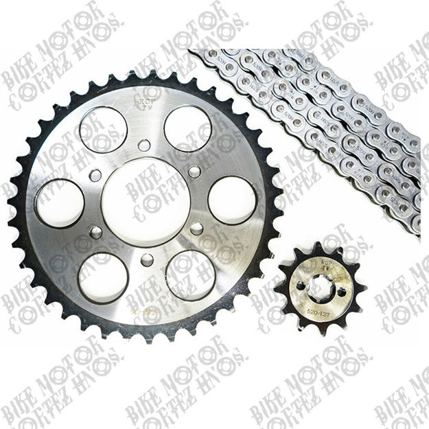 Imagen de Kit Arrastre Catalina Cadena Piñon Suzuki Ts185 520H 39-12 Dientes Rcp