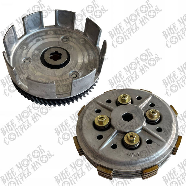 Imagen de Campana Completo Disco Embrague Separadores Prensa Plato Interno Externo Yamaha Xtz125 Yb125