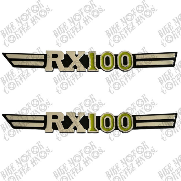 Imagen de Emblema Tapas Laterales Yamaha Rx100 Modelo Nuevo Mottox