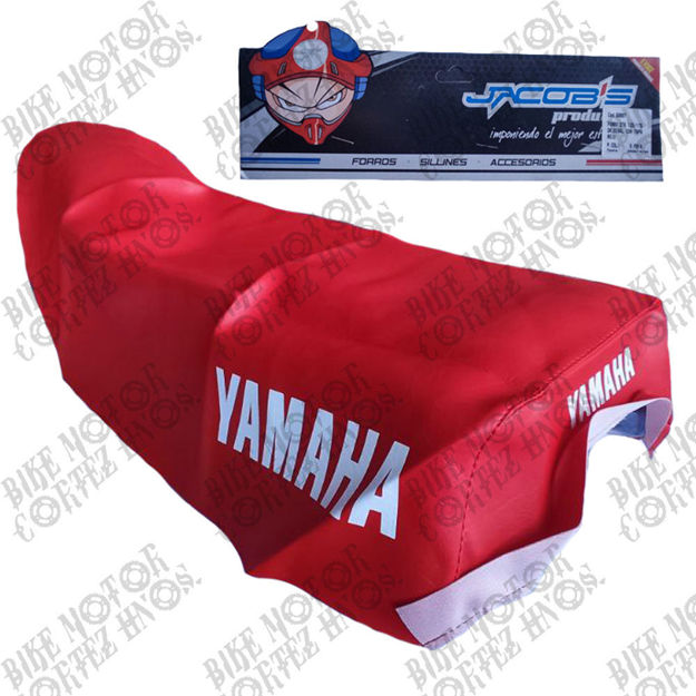 Imagen de Forro Montura Yamaha Dtk125 Dtk175 Negro Rojo  Con Costura