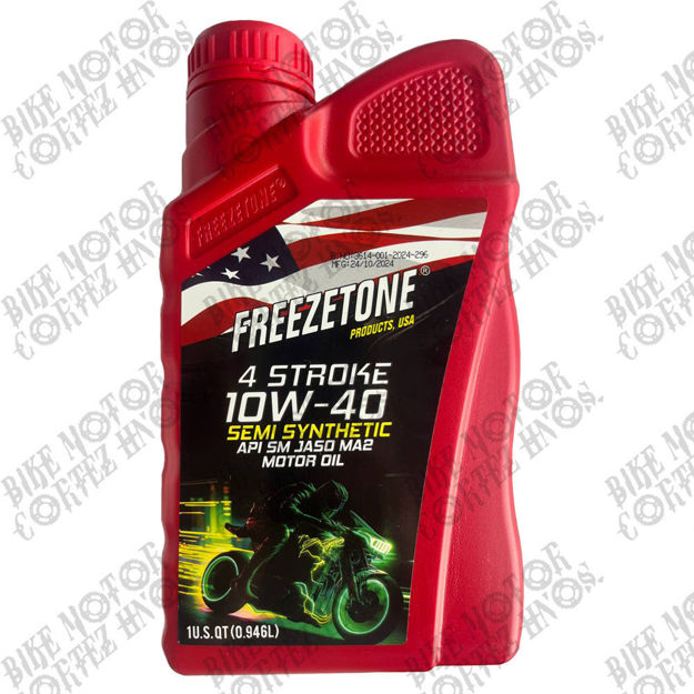 Imagen de Aceite Motor 10w40 Freezetone Yamaha Rx100 Rx115 Rx125 Rx135 Dte Calimatic Trail Dtk125 Dtk175 Suzuki Ts125 Ts185 Ax100 Dr200 Hon Xr250 Tornado