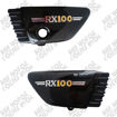 Imagen de Tapa Laterales Yamaha Rx100 con Emblema Azul Kanuni