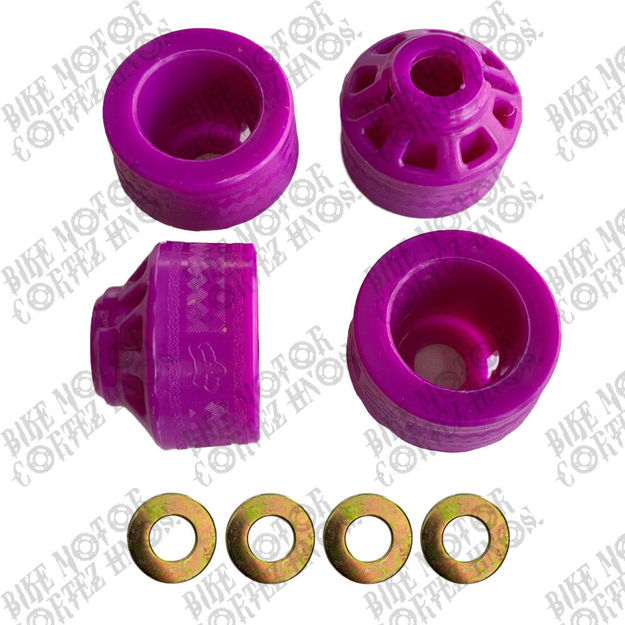 Imagen de Slider Universal Yamaha Dtk125 Dtk175 Calimatic Dte Suzuki Ts125 Ts185 Ax100 Dr200 Honda Tornado Xr250 Spools Morado