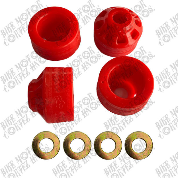 Imagen de Slider Universal Yamaha Dtk125 Dtk175 Calimatic Dte Suzuki Ts125 Ts185 Ax100 Dr200 Honda Tornado Xr250 Spools Rojo
