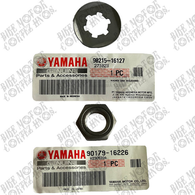 Imagen de Arandela (Seguro) Tuerca Piñon Motriz Yamaha Dte Calimatic Trail Dtk Rx100 Rx115 Rx125 Rx135 90215-16127  90179-16226 Yamaha Filipinas