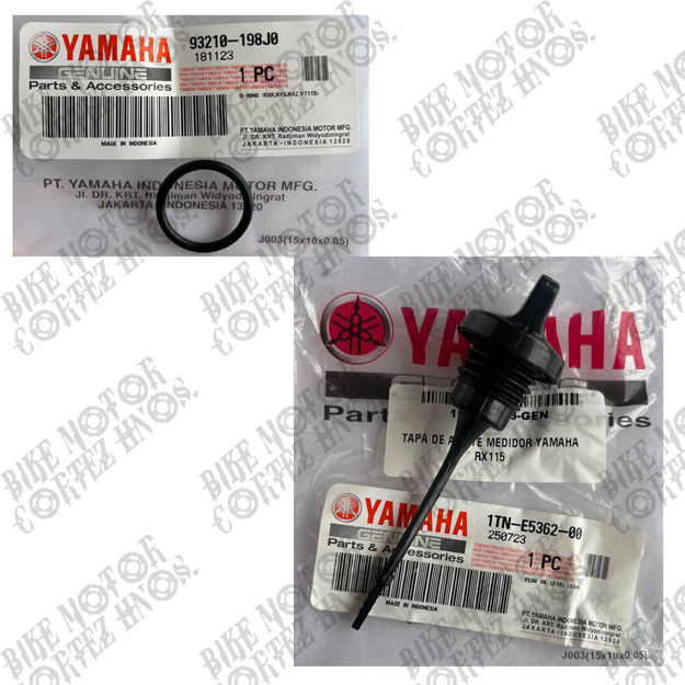 Imagen de Tapa Aceite Con Bayoneta Oring Yamaha DT175D Dtk Dte Calimatic Trail 1TN-E5362-00 93210-198J0 Yamaha Indonesia
