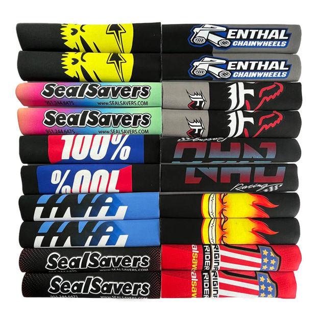 Imagen de Protector Barras Sealsavers 26 cm largo x 12 cm Diametro Yamaha DTk Dte Calimatic Rx100 Rx115 Rx125 Rx135 Suzuki Ts125 Ts185 Ax100 Dr200 Honda Tornado Xr250