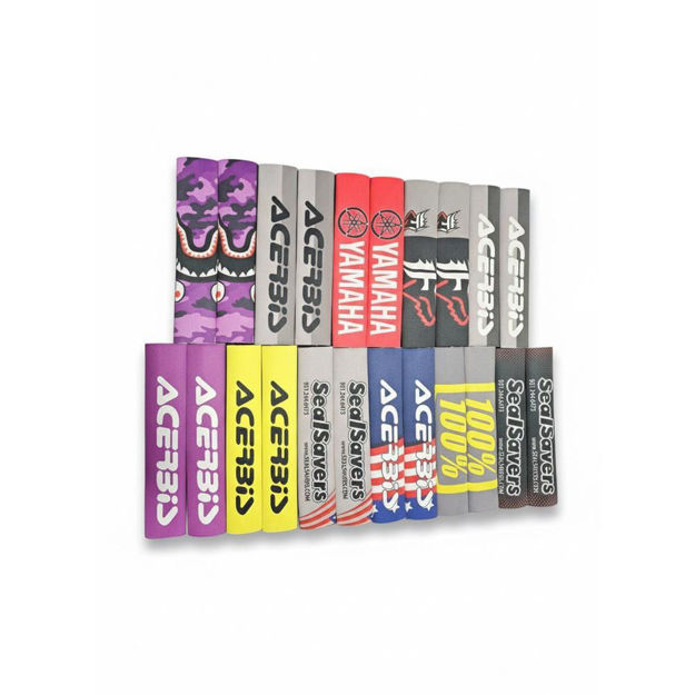 Imagen de Protector Barras Sealsavers 26 cm largo x 12 cm Diametro Yamaha DTk Dte Calimatic Rx100 Rx115 Rx125 Rx135 Suzuki Ts125 Ts185 Ax100 Dr200 Honda Tornado Xr250